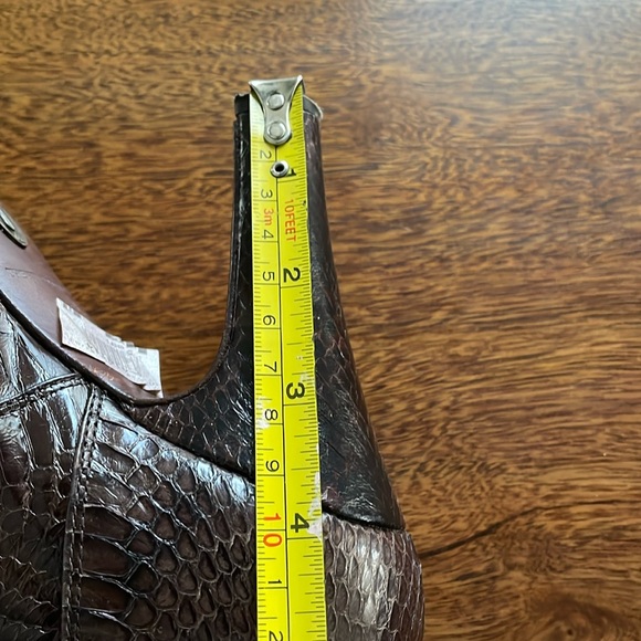 FRYE brown snakeskin boots (size 9 GUC) - Picture 7 of 11